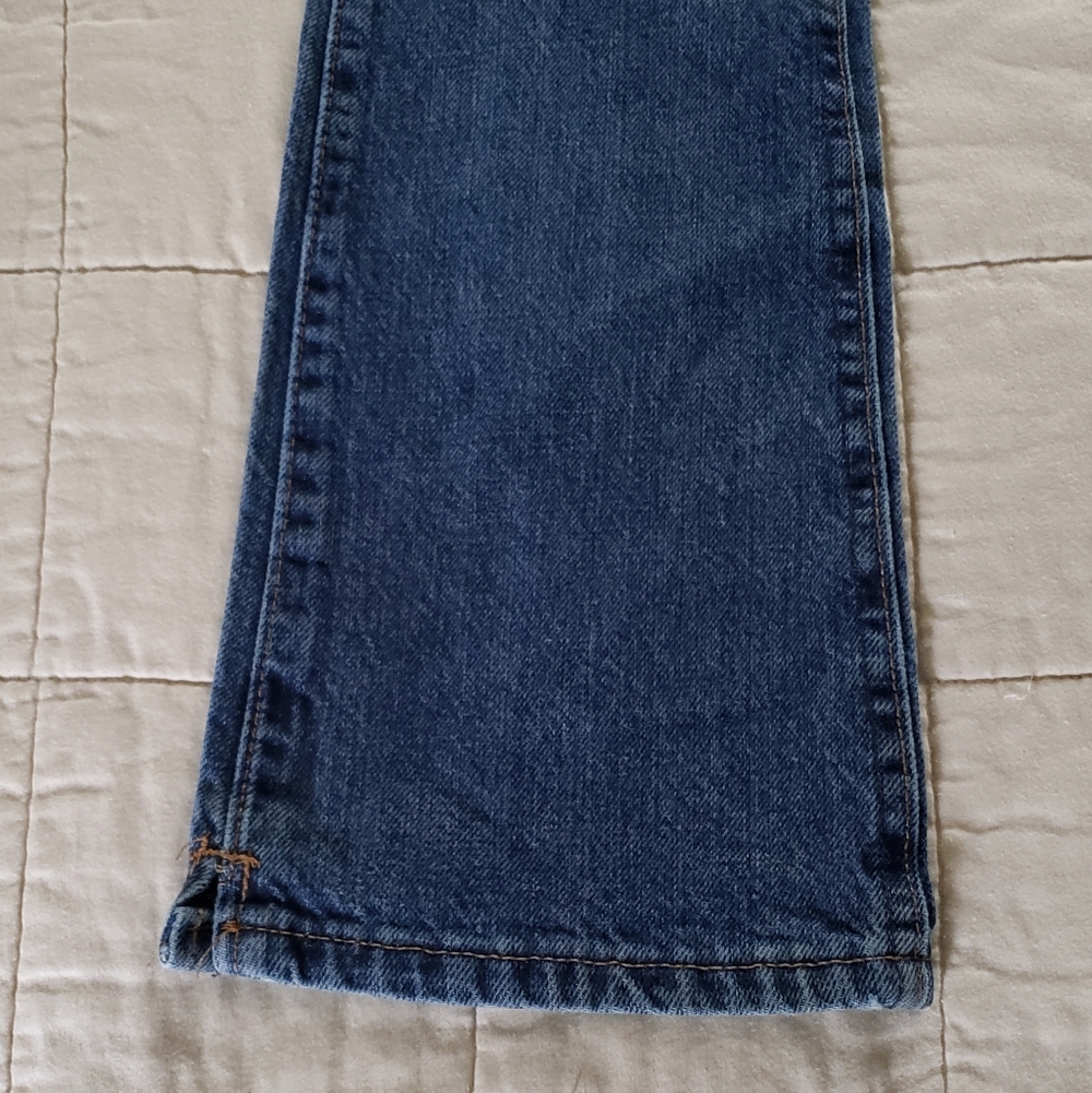 Wrangler Denim Jeans Girls 7 Slim Cotton Bell Bottom Bootcut Flare - Picture 5 of 12